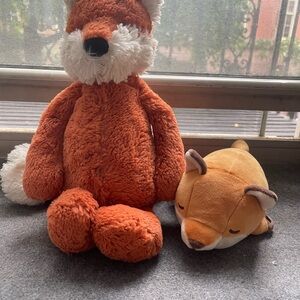 Jellycat Fox Plush + another Fox plush/keychain